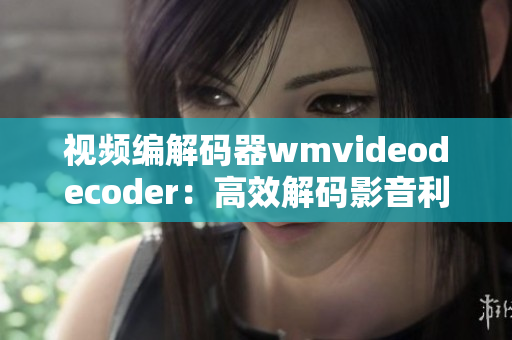 视频编解码器wmvideodecoder：高效解码影音利器