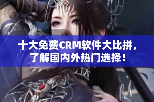十大免费CRM软件大比拼，了解国内外热门选择！