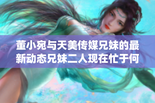 董小宛与天美传媒兄妹的最新动态兄妹二人现在忙于何事？(1)