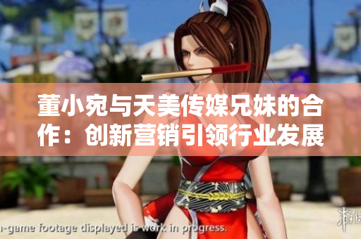 董小宛与天美传媒兄妹的合作：创新营销引领行业发展