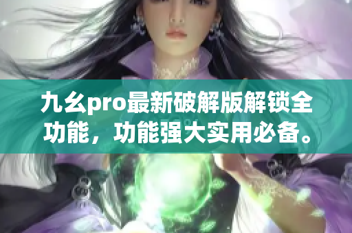 九幺pro最新破解版解锁全功能，功能强大实用必备。