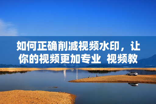 如何正确削减视频水印，让你的视频更加专业  视频教程