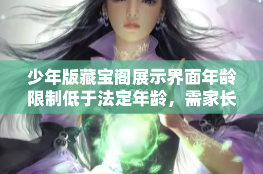 少年版藏宝阁展示界面年龄限制低于法定年龄，需家长陪同