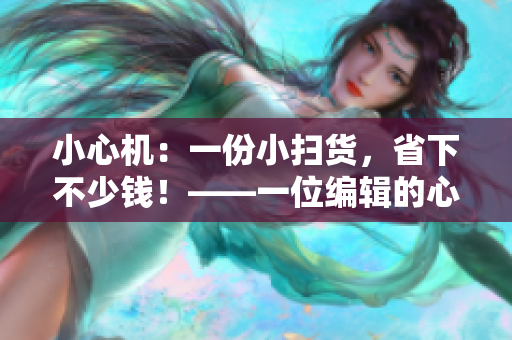 小心机：一份小扫货，省下不少钱！——一位编辑的心路历程