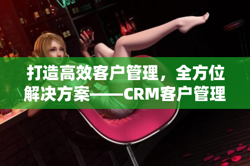打造高效客户管理，全方位解决方案——CRM客户管理系统