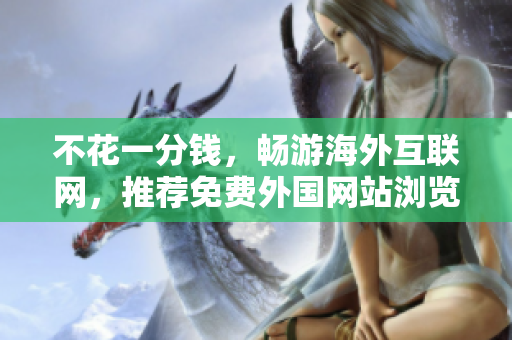 不花一分钱，畅游海外互联网，推荐免费外国网站浏览器！