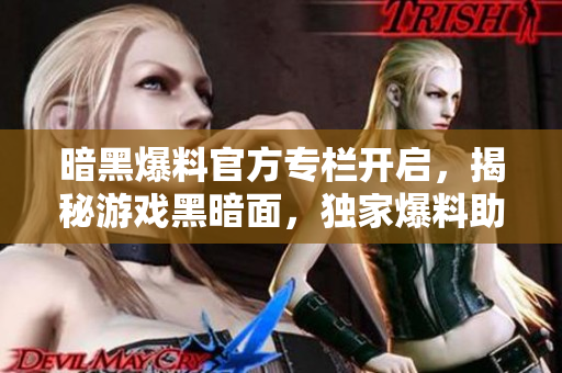 暗黑爆料官方专栏开启，揭秘游戏黑暗面，独家爆料助你掌握暗黑奥秘