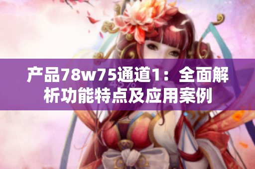 产品78w75通道1：全面解析功能特点及应用案例