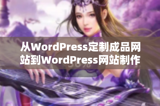 从WordPress定制成品网站到WordPress网站制作服务