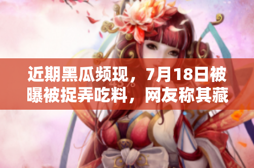 近期黑瓜频现，7月18日被曝被捉弄吃料，网友称其藏食物被拆穿。
